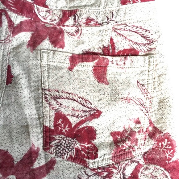 New Free People Cut offs shorts cotton floral - Picture 10 of 14